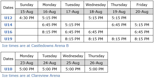 WAM! Bootcamp Schedule